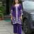 women ethnic motifs embroidered regular thread work kurta with palazzos