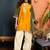 women ethnic motifs embroidered regular gotta patti kurta with salwar