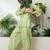 women's linen floral print summer wear short kurti with farshi salwar set