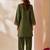 women ethnic motifs embroidered regular thread work kurta with patiala