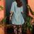women colourblocked regular kurti with trousers
