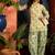 women's linen floral print summer wear short kurti with farshi salwar set