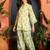women's linen floral print summer wear short kurti with farshi salwar set