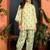 women's linen floral print summer wear short kurti with farshi salwar set