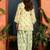 women's linen floral print summer wear short kurti with farshi salwar set