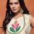 women ethnic motifs embroidered regular thread work chanderi silk kurta with patiala & with