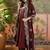 women ethnic motifs embroidered tiered thread work kurta with palazzos & with dupatta