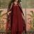 women ethnic motifs embroidered tiered thread work kurta with palazzos & with dupatta