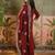 women ethnic motifs embroidered tiered thread work kurta with palazzos & with dupatta