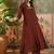 women ethnic motifs embroidered tiered thread work kurta with palazzos & with dupatta