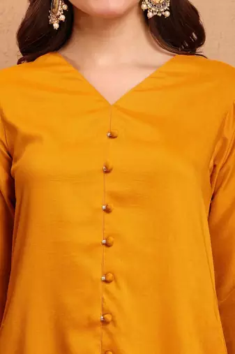 women floral regular thread work kurta with palazzos & with dupatta