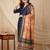 women ethnic motifs regular thread work kurta with trousers & with dupatta