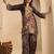 women ethnic motifs printed regular kurta with patiala