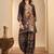 women ethnic motifs printed regular kurta with patiala