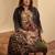 women ethnic motifs printed regular kurta with patiala