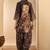 women ethnic motifs printed regular kurta with patiala