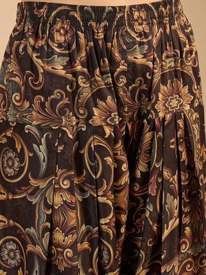 women ethnic motifs printed regular kurta with patiala 7