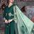 women ethnic motifs embroidered regular patchwork kurta with palazzos & with dupatta