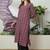 women ethnic motifs printed thread work kurta with trousers & with dupatta