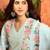 women cotton floral embroidered thread work kurta with palazzos & dupatta