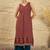 women ethnic motifs printed regular kurta with palazzos
