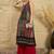 women ethnic motifs printed regular sequinned kurta with trousers
