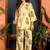 women floral printed regular  cotton kurti with trousers