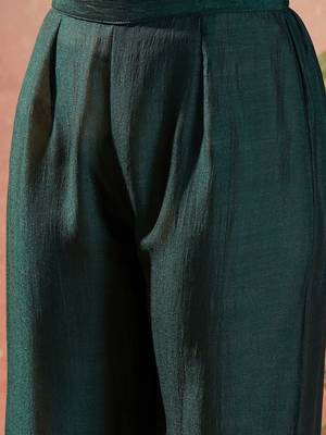 women ethnic motifs regular thread work kurta with palazzos & with dupatta 4