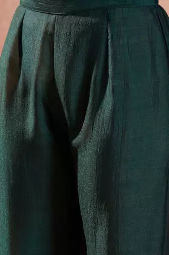 women ethnic motifs regular thread work kurta with palazzos & with dupatta