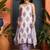 women floral printed regular linen kurta with palazzos & with dupatta