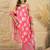 women floral printed regular linen kurta with palazzos & with dupatta