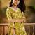women floral printed regular kurta with trousers
