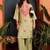 women ethnic motifs embroidered regular thread work kurta with palazzos