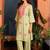 women ethnic motifs embroidered regular thread work kurta with palazzos