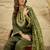 women ethnic motifs embroidered regular thread work kurta with patiala & with dupatta