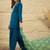 women ethnic motifs embroidered regular thread work kurta with patiala & with dupatta