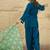 women ethnic motifs embroidered regular thread work kurta with patiala & with dupatta