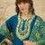 women ethnic motifs embroidered regular thread work kurta with patiala & with dupatta