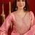 women embroidered regular sequinned kurta with farshi salwar set