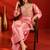 women embroidered regular sequinned kurta with farshi salwar set