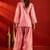 women embroidered regular sequinned kurta with farshi salwar set
