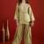 women ethnic motifs embroidered kurta wtih farshi salwar