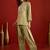 women ethnic motifs embroidered kurta wtih farshi salwar