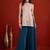 women ethnic motifs embroidered regular sequinned kurta with palazzos & with dupatta