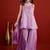 women ethnic motifs embroidered regular sequinned kurta with palazzos & with dupatta