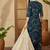 women bandhani dyed regular thread work kurta with trousers & with dupatta
