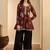 women floral printed regular kurta with farshi salwar set