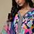 women printed regular thread work kurta with trousers & with dupatta