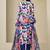 women printed regular thread work kurta with trousers & with dupatta