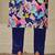women printed regular thread work kurta with trousers & with dupatta